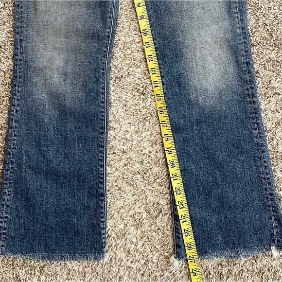 MOTHER The hustler ankle Fray Jeans in wash we all scream 29 - Picture 5 of 10